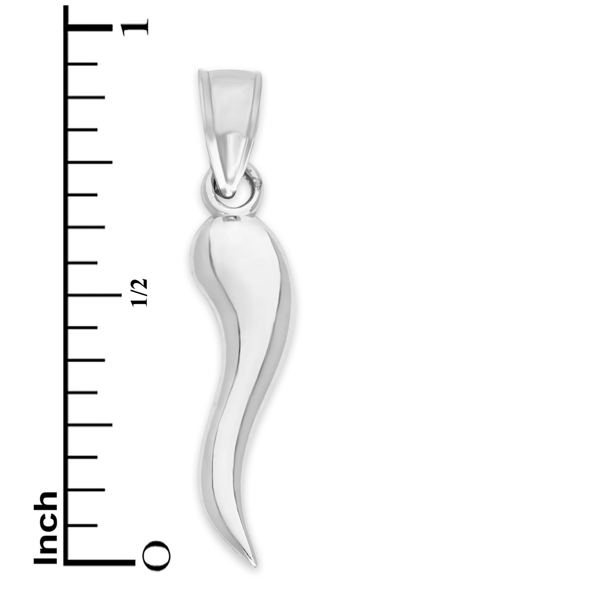 Horn Pendant Sterling Silver Necklace