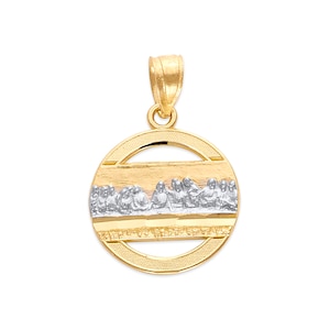 14k Real Solid Gold Last Supper Necklace with Option to Add Gold Chain, Gold Religious Jewelry Unisex Necklace gifts, Unisex Christian Gifts
