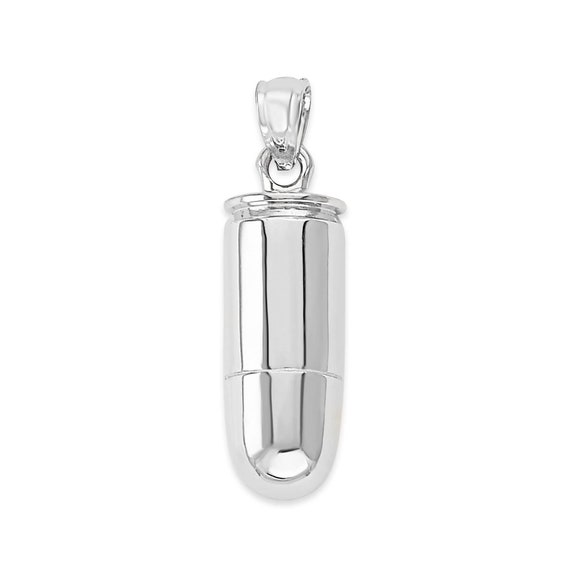 Sterling silver bullet shop cremation jewelry