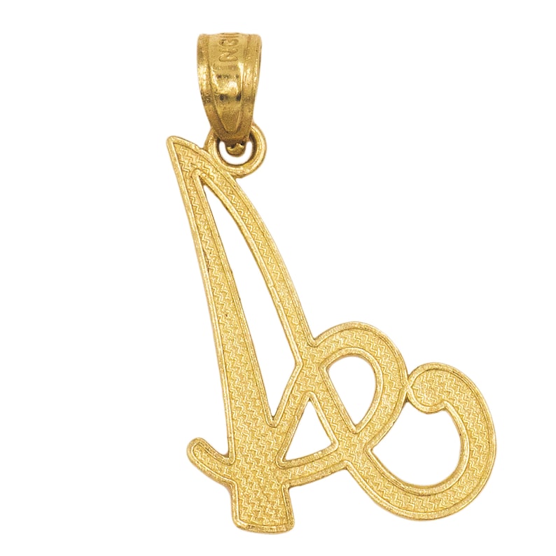 14k Real Solid Gold Initial Necklace Name Necklace Jewelry Etsy