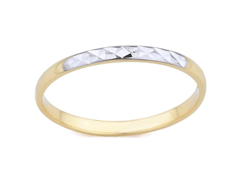 white gold midi ring