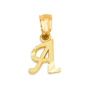 Collar delicado con inicial de oro, dijes de letras de oro de 10k o 14k, regalo minimalista personalizado para mujeres, joyería con inicial, regalo de primer aniversario para ella