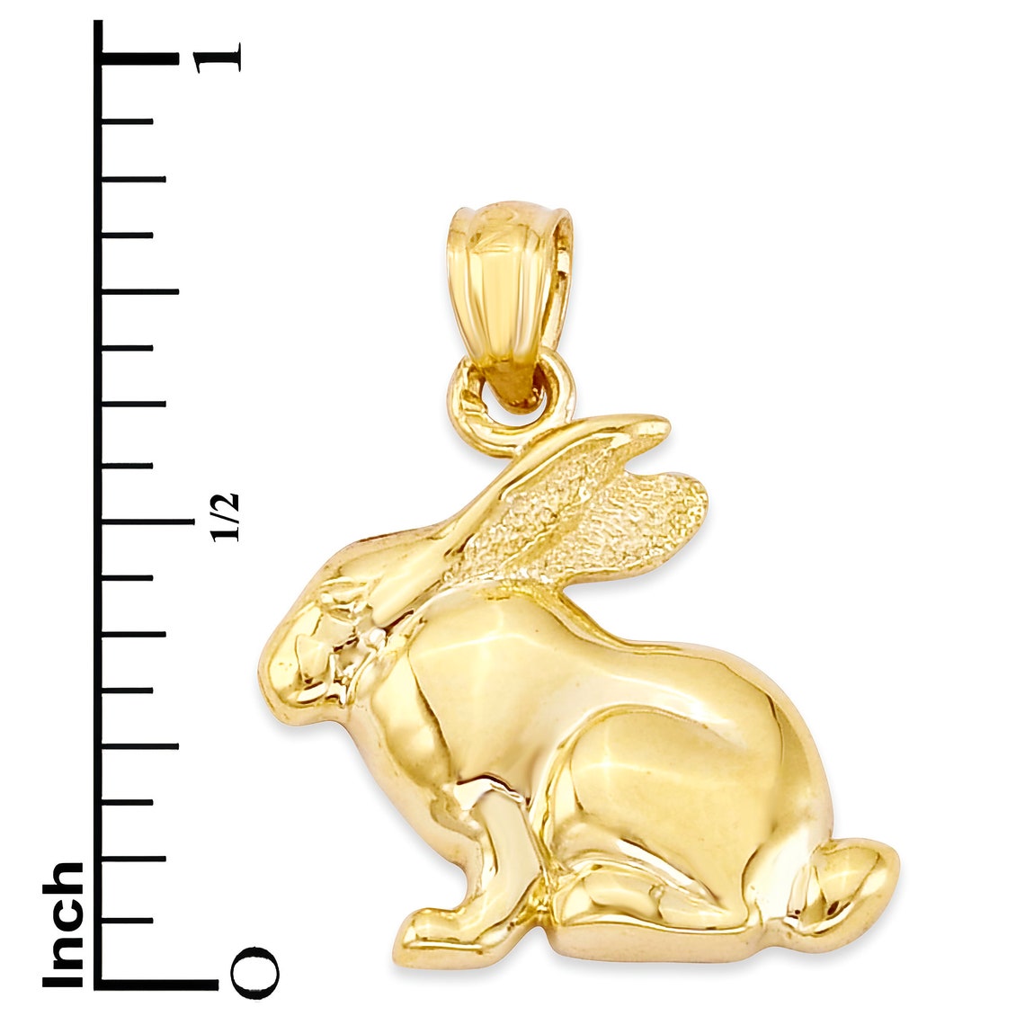 14k Gold Rabbit Necklace Rabbit Jewelry Bunny Necklace for Etsy