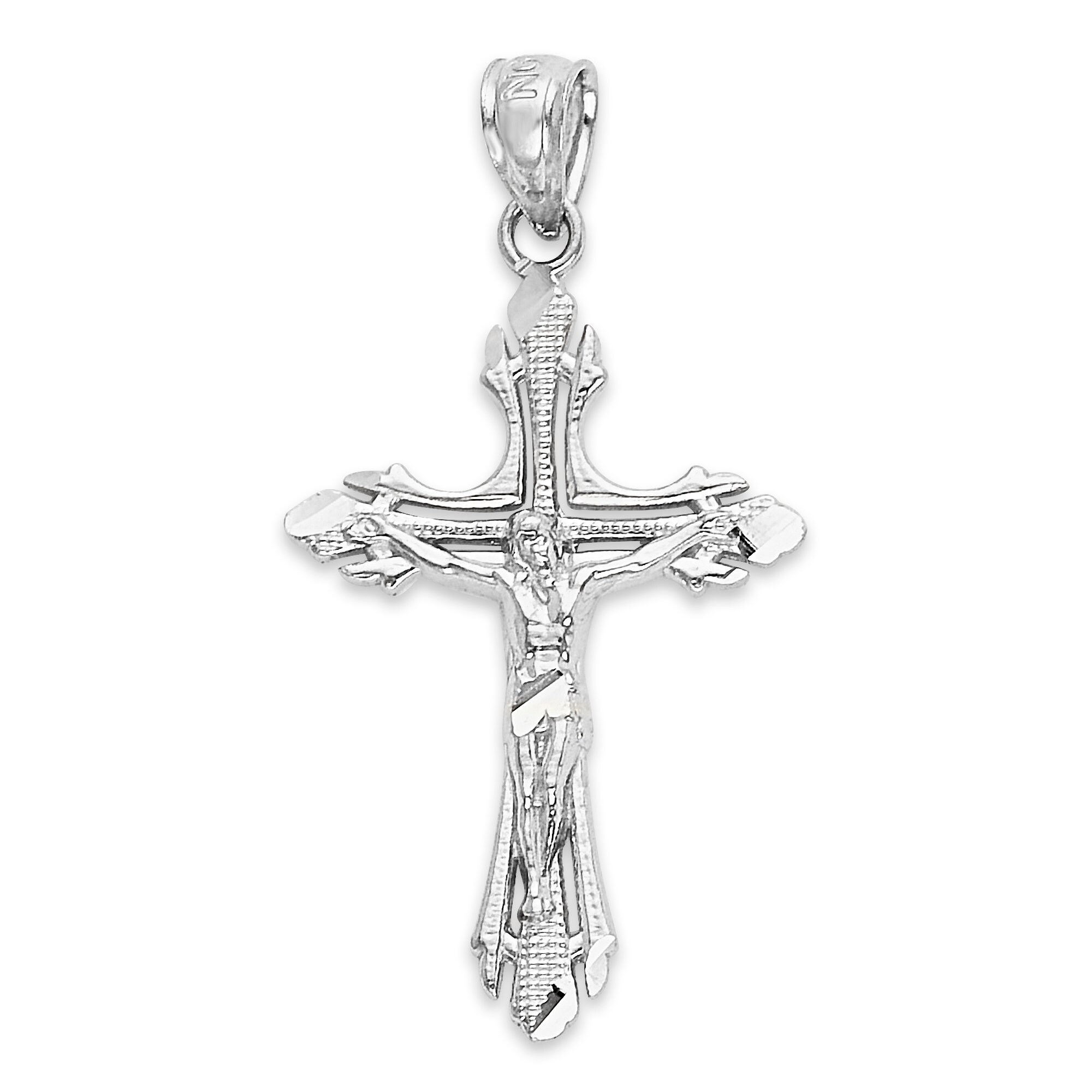 10k Real Solid Gold Crucifix Necklace 