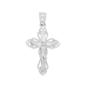 925 Sterling Silver Crucifix Pendant - Silver Cross Pendant Religious Gifts