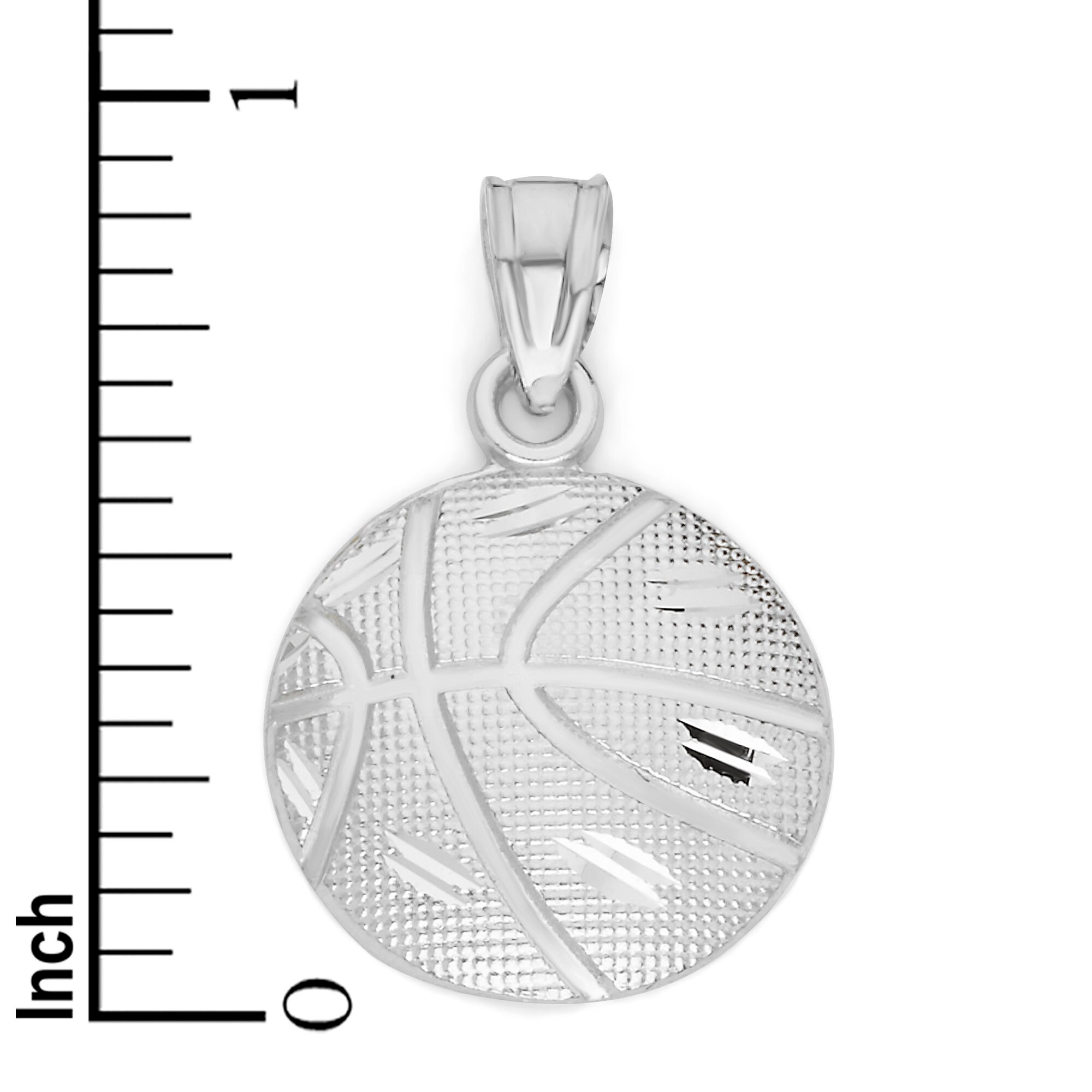 AXOMY - Collar De Baloncesto De Plata De Ley 925 Punk Con Colgante De