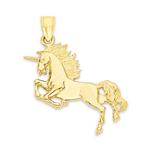 14k Gold Unicorn Necklace Unicorn 