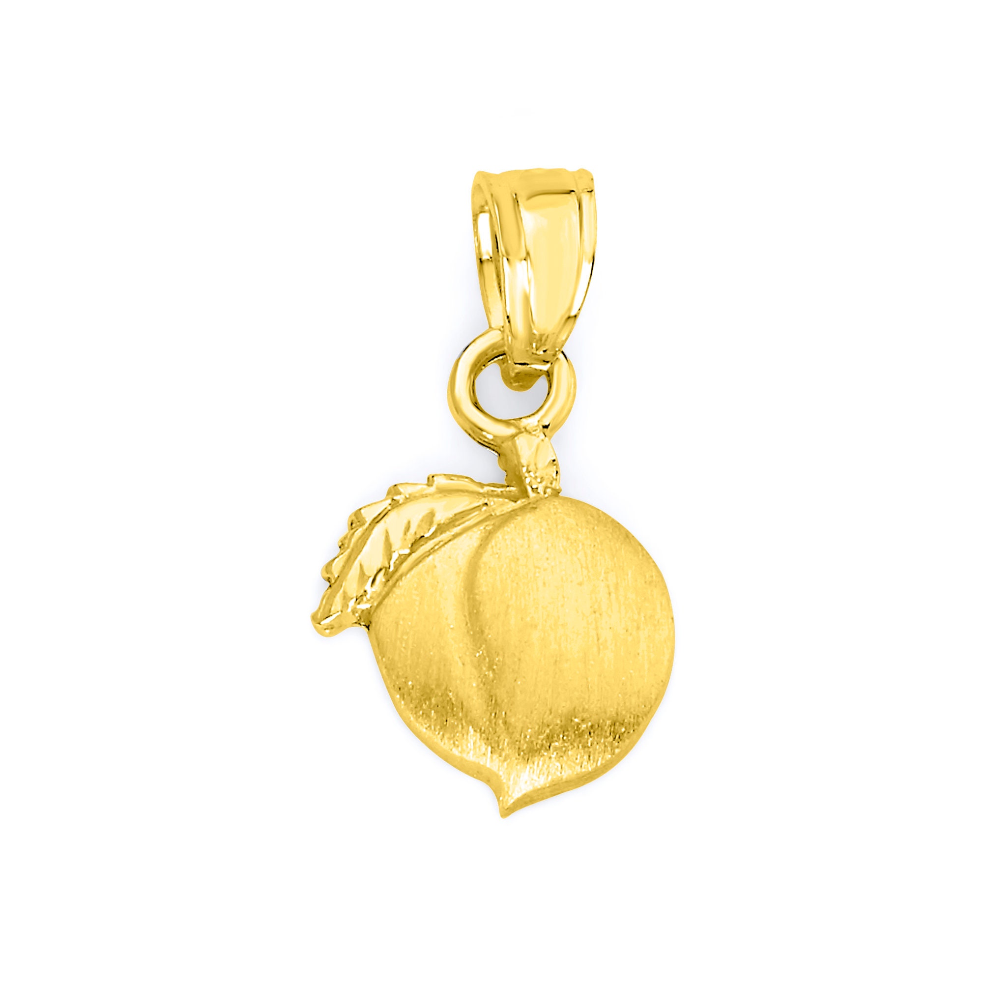 10k Real Solid Gold Peach Pendant for Necklace Georgia State