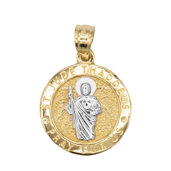 Gold Saint Jude Pendant Store, SAVE 47 