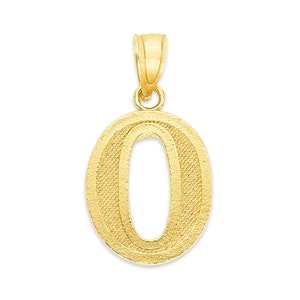 Collar de números de oro macizo real de 10 k, número colgante de número de la suerte para hija, joyería numérica para miembro del equipo, regalo para hermano