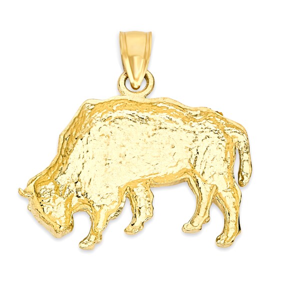 10k Gold Buffalo Necklace Buffalo 