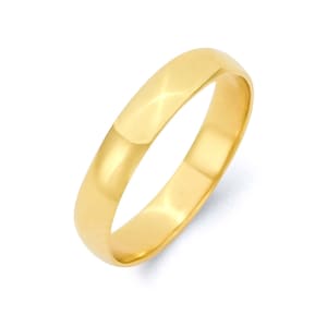 14k Solid Gold Ring Simple Wedding Band Matching Wedding Bands His and Hers Rings Minimalist Wedding Ring Set His and Her Gold Wedding Band
