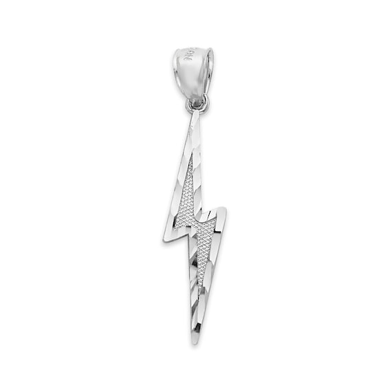 Lightning Bolt Charm Sterling Silver Lightning Bolt Charm Sterling Silver