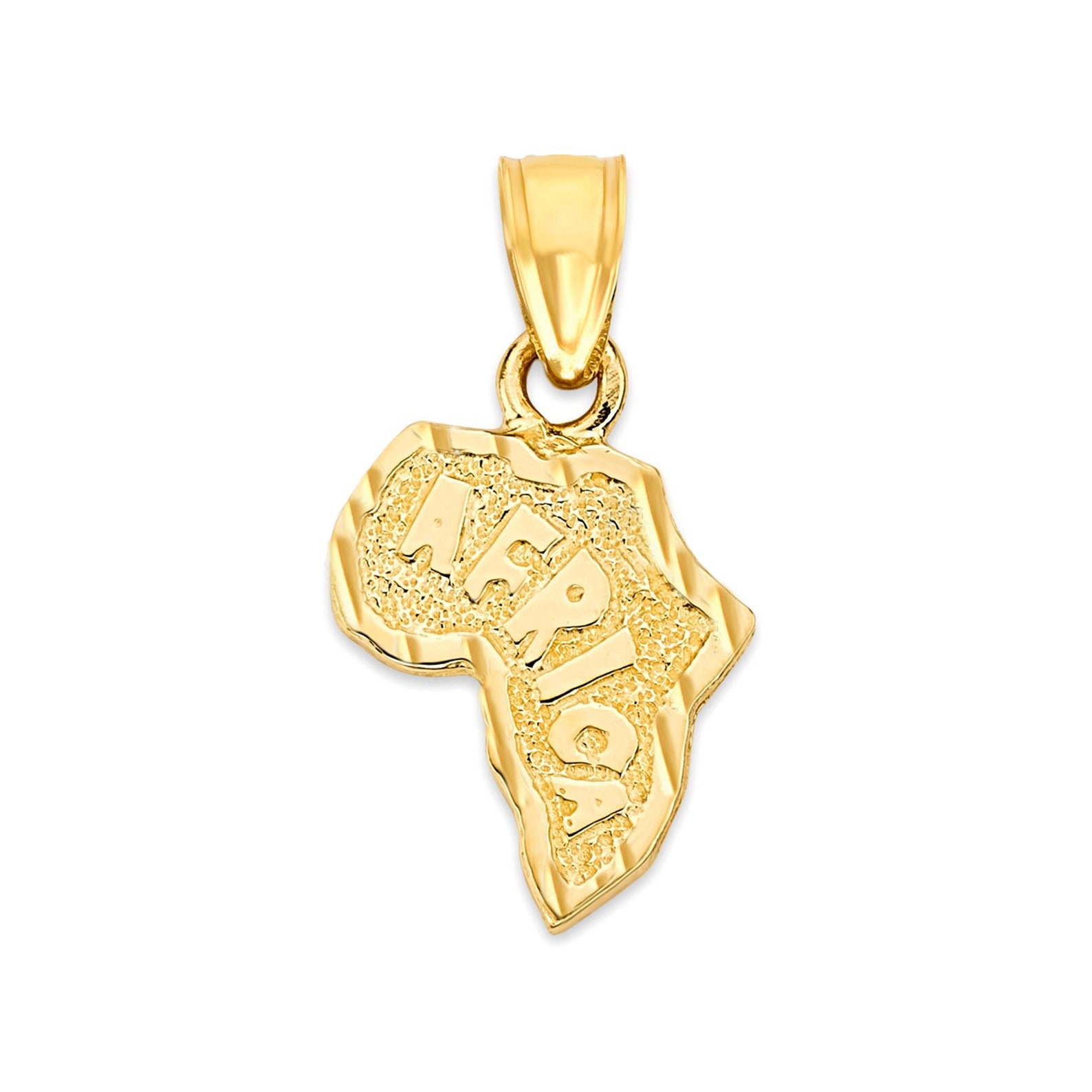 10k Real Solid Gold Africa Necklace African Jewelry Ethnic Etsy UK