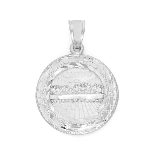 925 Silver Last Supper Pendant Hip Hop 