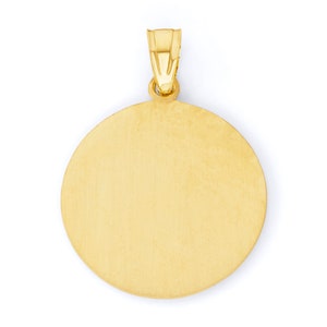 Solid 10k Yellow Gold Saint Michael Celtic Cross Pendant - "Pray For Us" Inscription, 1.6 Inches - View #6