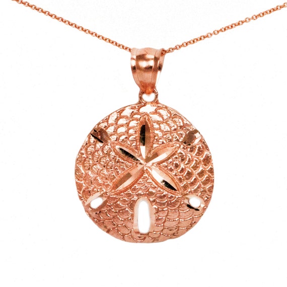 14K Yellow Gold-plated 925 Silver Sand Dollar Pendant with 16 Necklace Jewels Obsession Sand Dollar Necklace