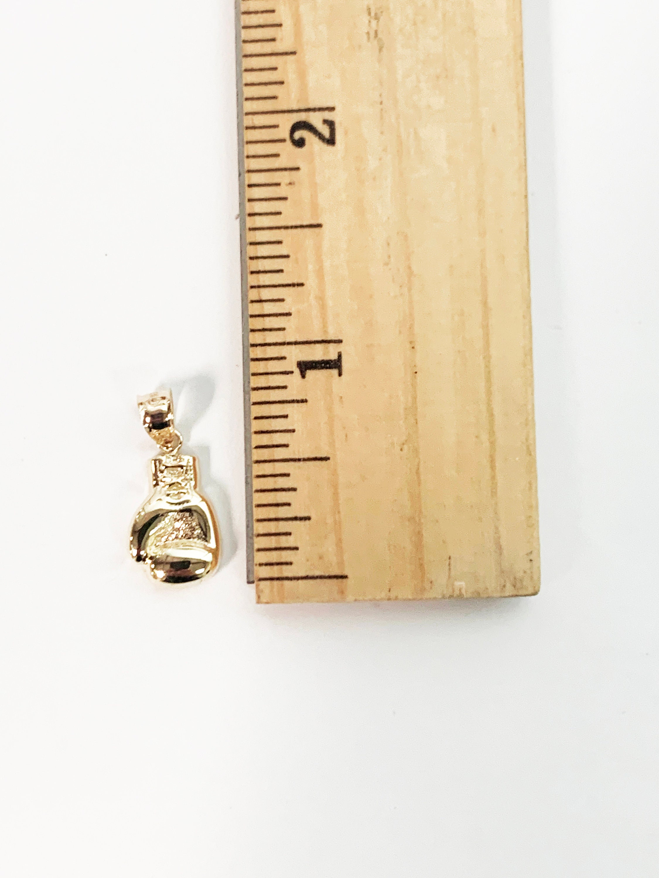 Real 14k Gold Boxing Glove Necklace Golden Glove Pendant Etsy