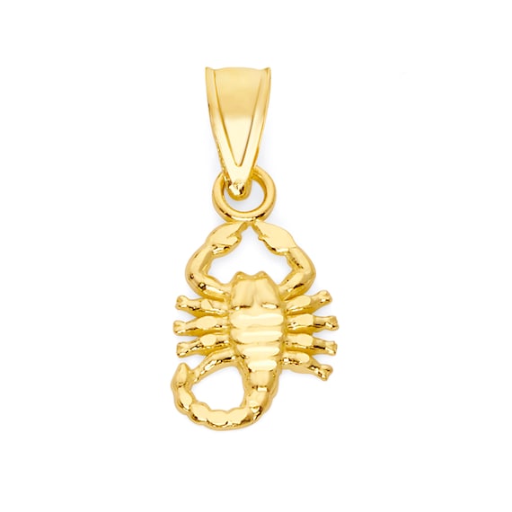 10k Gold Dainty Scorpion Necklace With Option to Add Thin Gold
