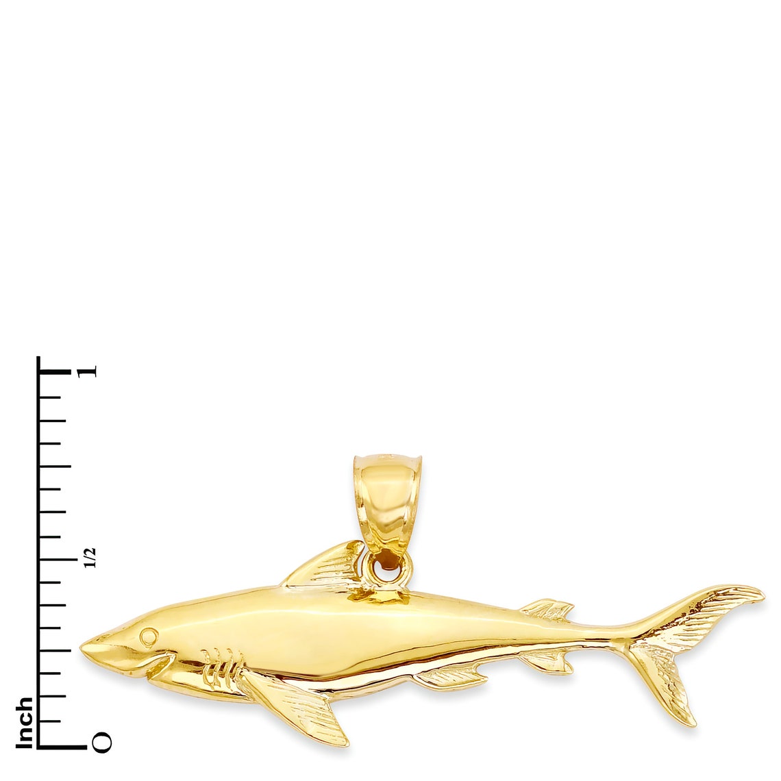 Shark gold necklace Clearance