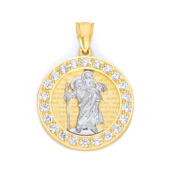 10k Gold Saint Christopher Medal With 