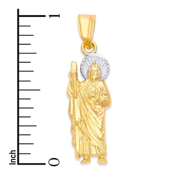 1pc Copper Electroplated 18k Gold St. Jude/st. Judas Thaddaeus Catholicism  Christianity Prayer Necklace For Men & Women | SHEIN USA