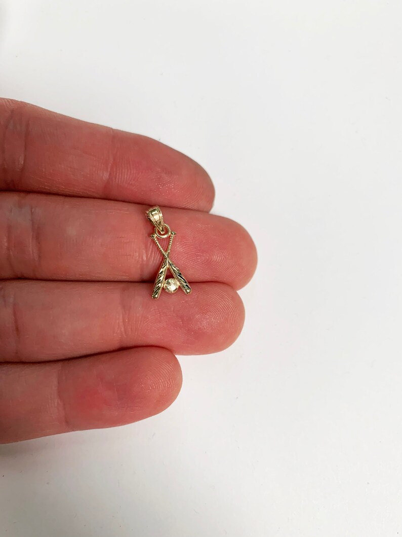 10k Real Solid Gold Baseball Bat Charm for Charm Bracelet Etsy