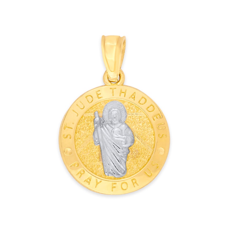 st jude pendant gold