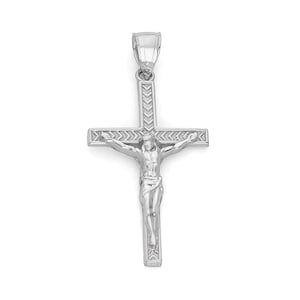 Sterling Silver Crucifix Necklace: Dainty Religious Gift
