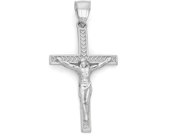 925 sterlingzilveren kruishanger: diamantgeslepen religieuze sieraden