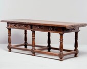 Dutch All Original 18th Century Carved Walnut Table 8899