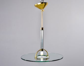 Mid Century Fontana Arte of Italy Glass Pendant Chandelier [9496]