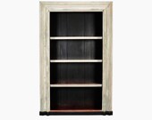 19th Century Door Frame Bookcase with Copper Lined Shelves 7803