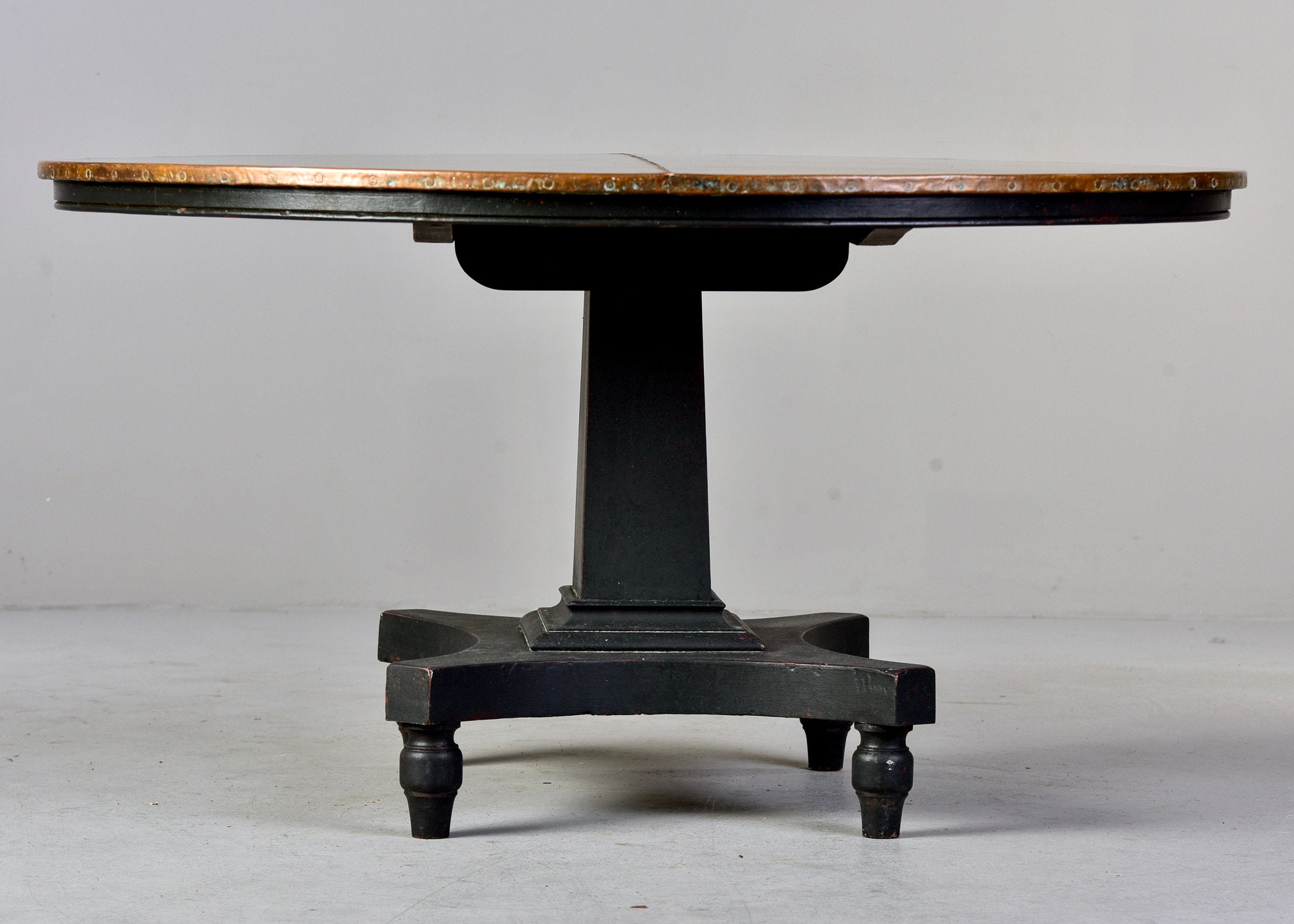 Crate and sale barrel copper table