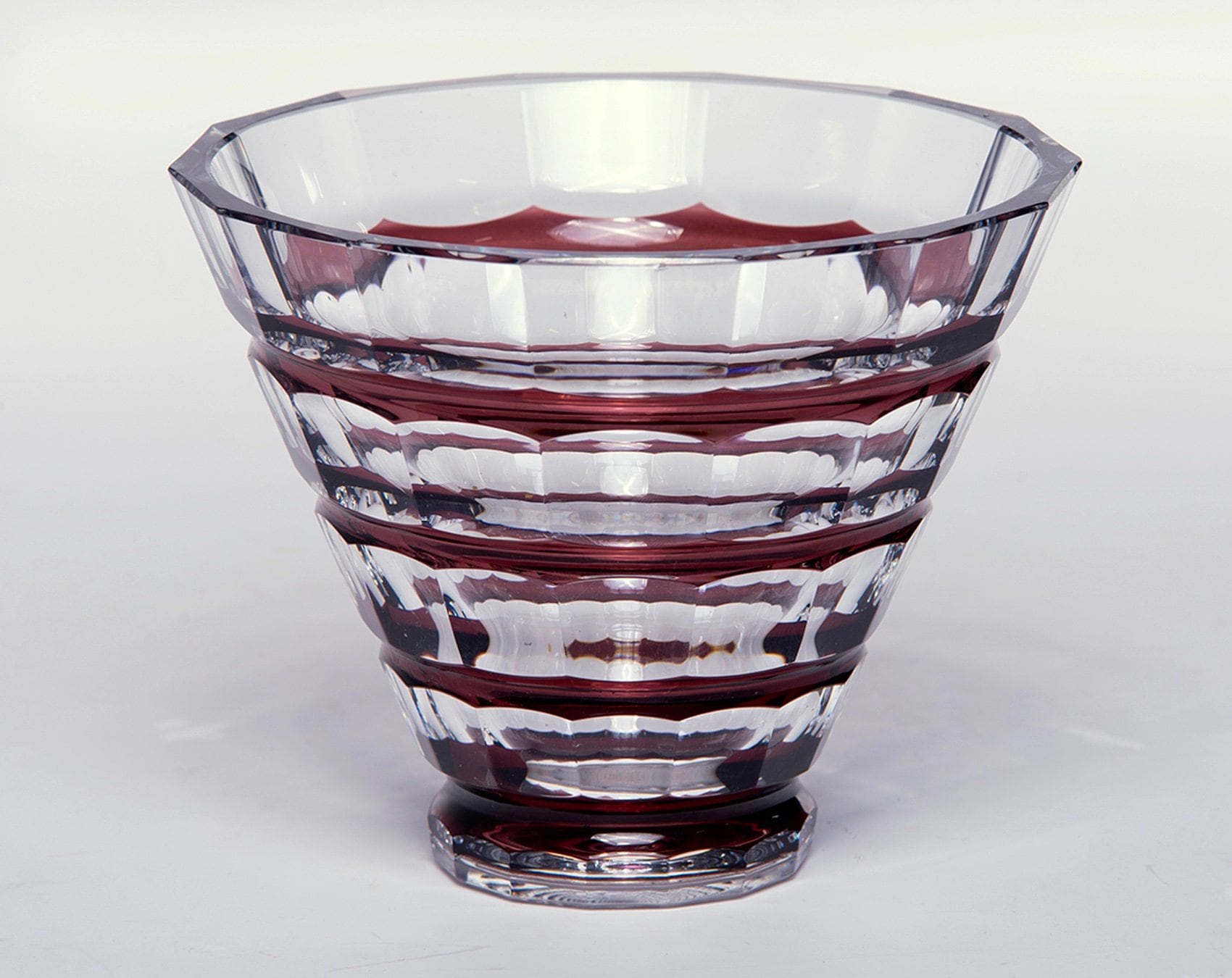 Val Saint Lambert Art Deco Cone Form Vase [8894]