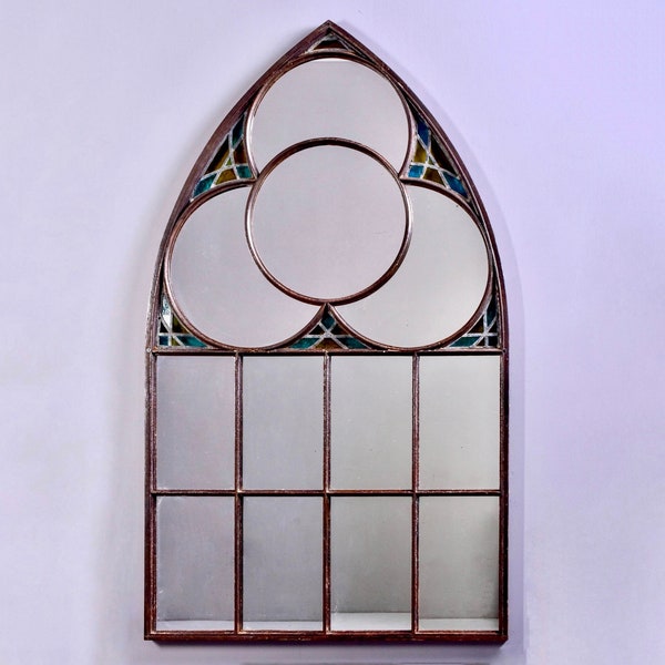 Stained Glass Mirror Vintage Etsy