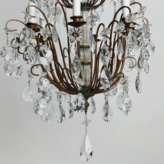 Three tier crystal chandelier deals