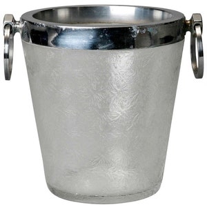 Art Deco Heavy Crystal Ice Bucket with Overall Design [4752]