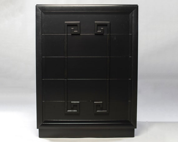 Kittinger Tall Greek Key Five Drawer Chest Dresser 8726 Etsy
