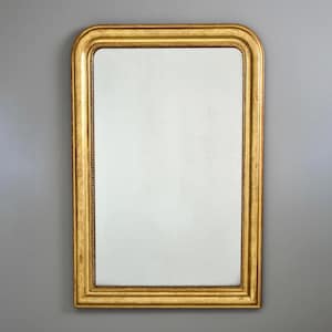 Large 19th Century Louis Philippe Gilt Frame Mirror [11703]