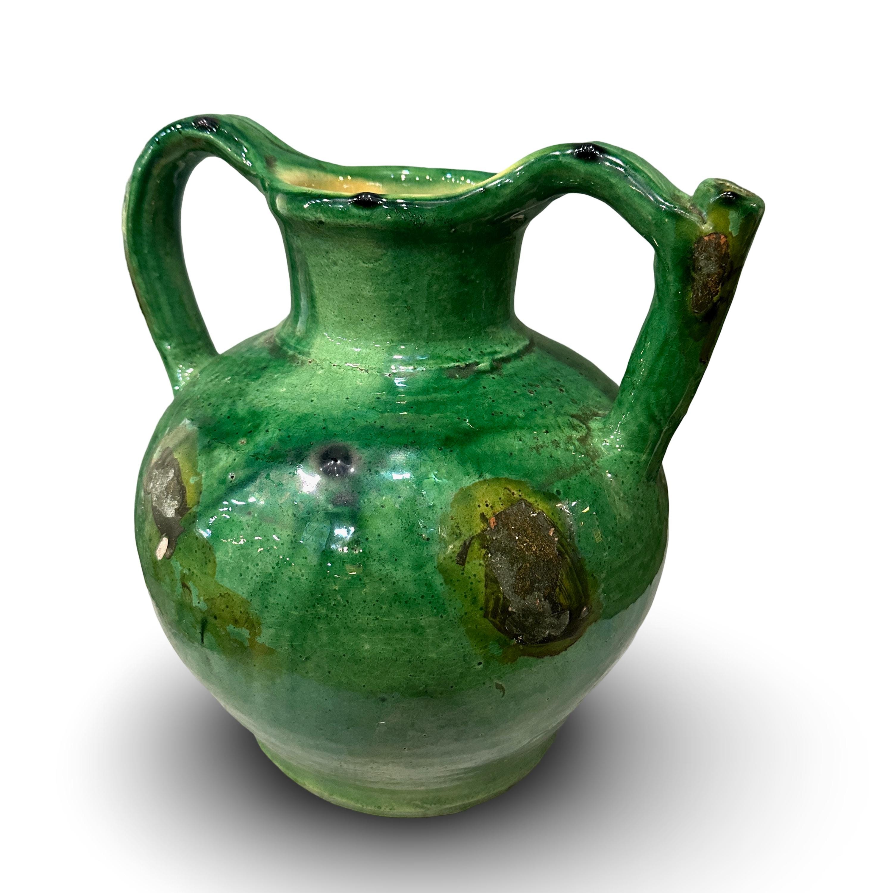 フランス アンティーク ポット 壺 陶器 花器 花瓶 土器 オブジェ