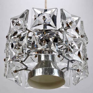 Kinkeldey Seven Light Crystal Pendant with Chrome Frame [6653]