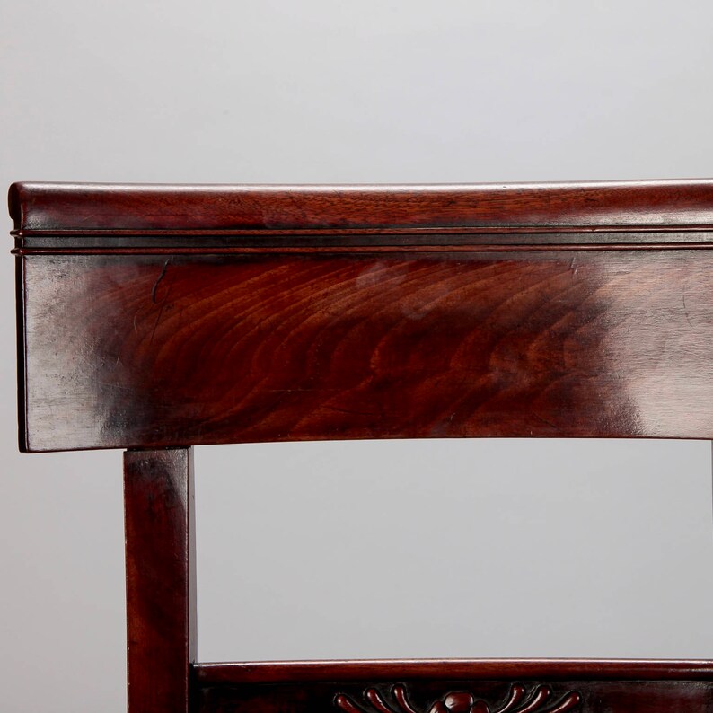 5438 Set of Six French First Empire Dining Chairs with New Upholstery