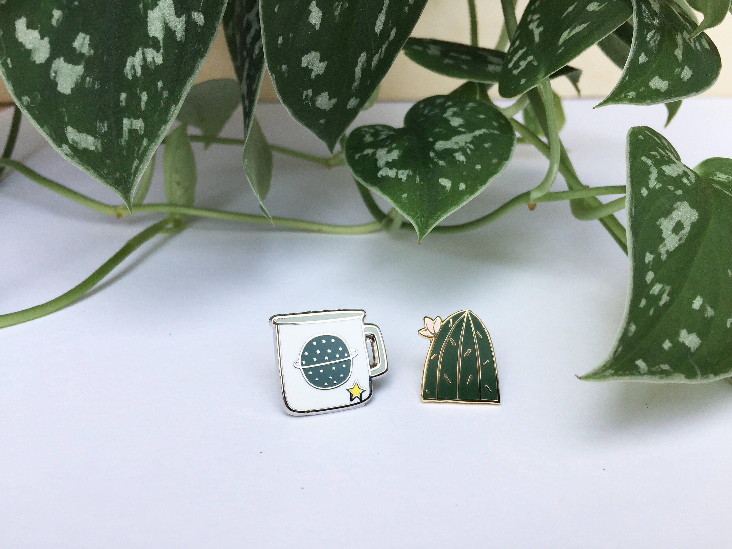 15 Spille Smaltate A Forma Di Cactus E Piante In Vaso – Spilla Divertente Per Borse, Cappelli E Fai Da Te