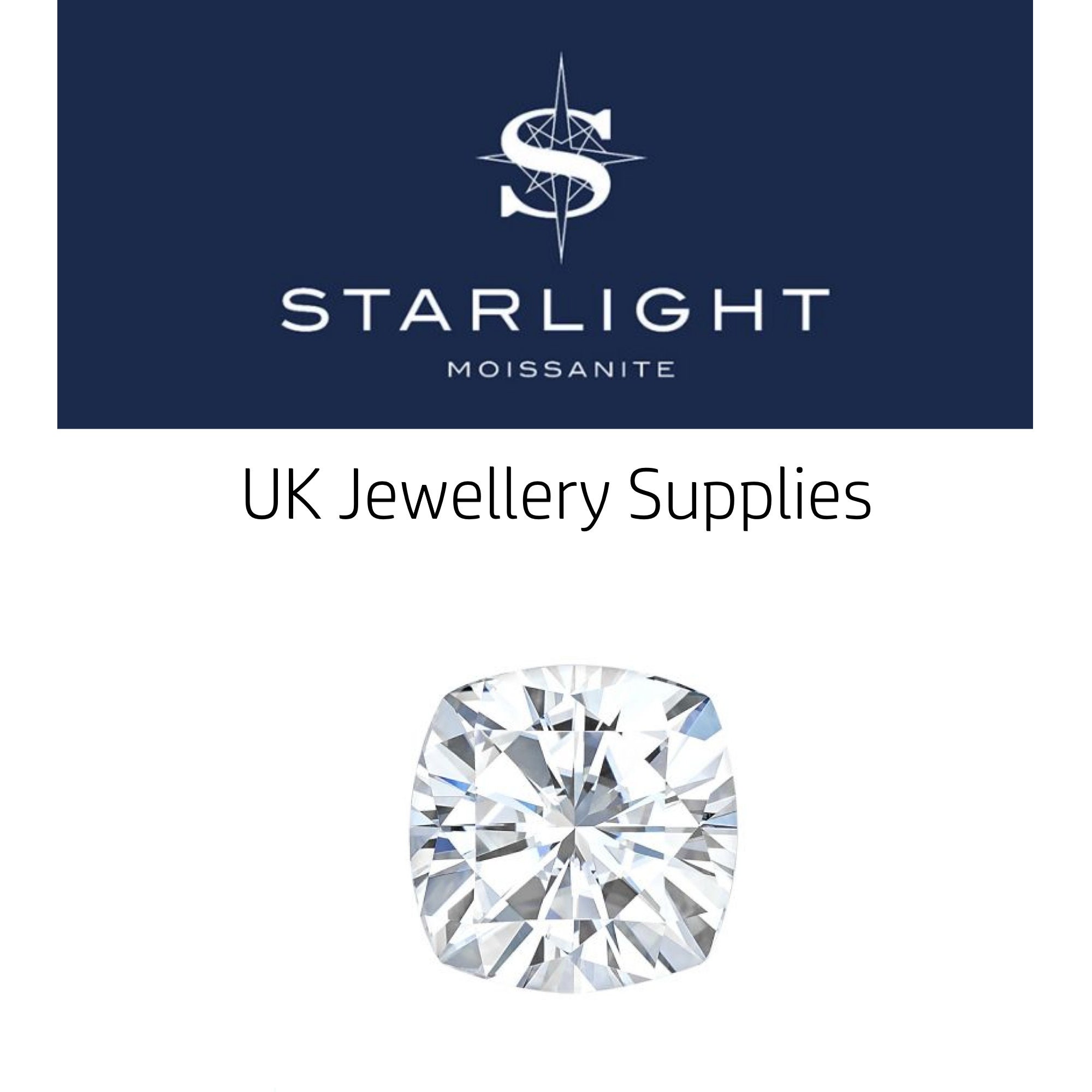 Cushion Loose Starlight Moissanite Certified by Birmingham s Assay Office Anchorcert UK Suppliers Etsy