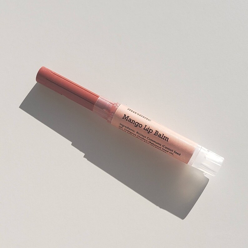 Mango Lip Balm Tinted Lip Balm Lip Gloss Peach Lipstick Etsy