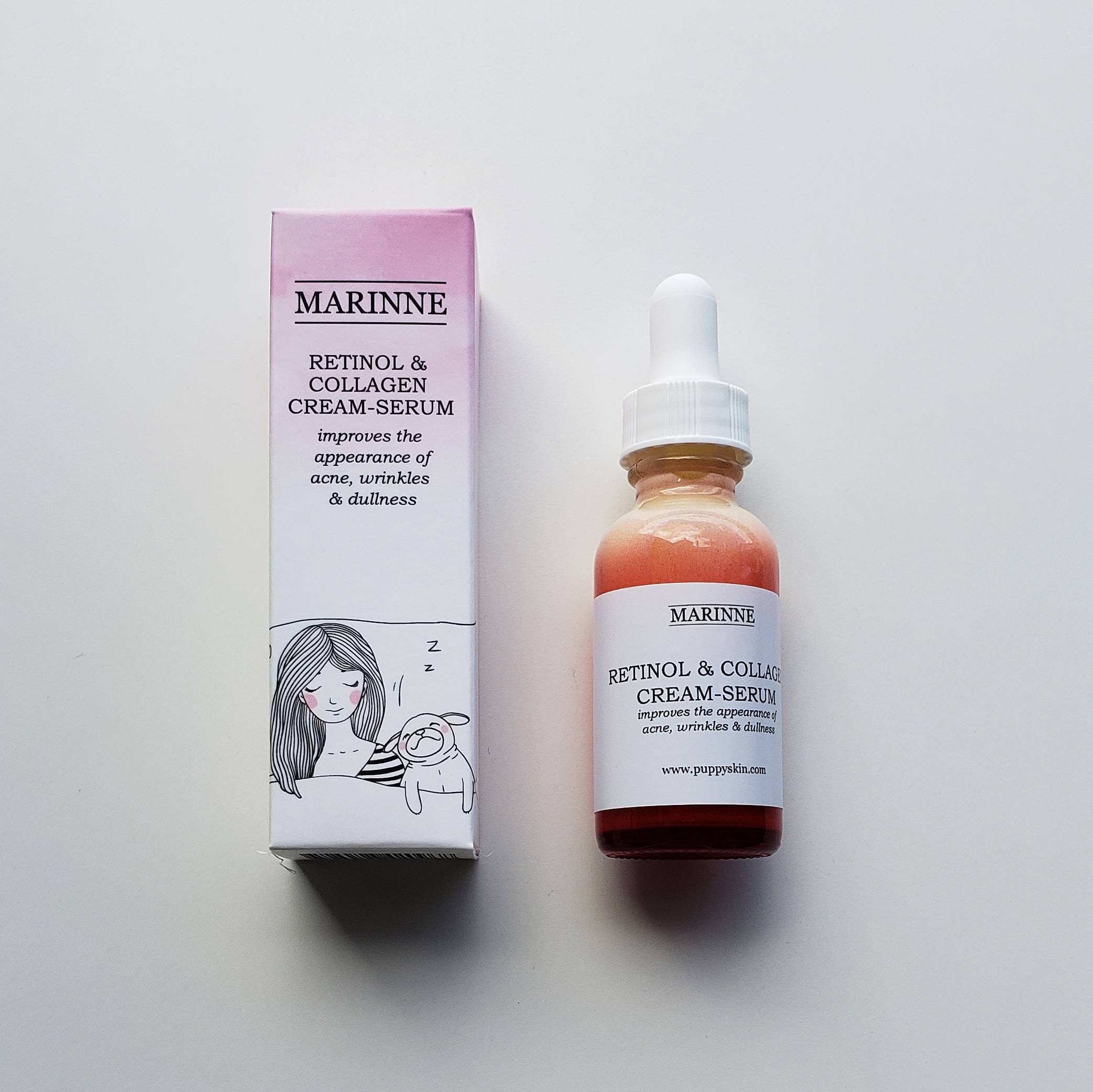 Retinol & Collagen Cream-Serum - 1% Retinol