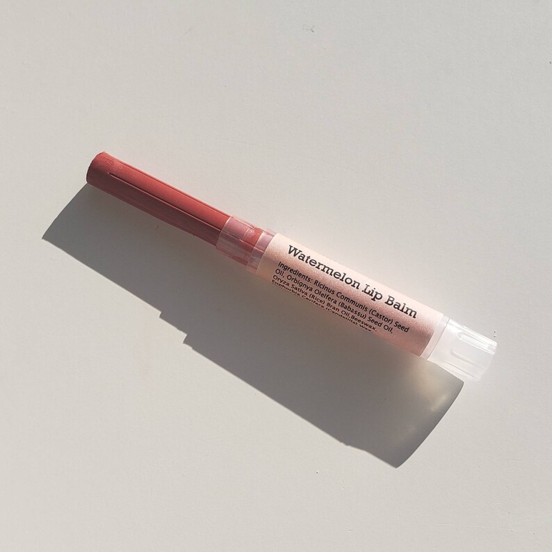 Watermelon Lip Balm Tinted Lip Balm Lipstick Lip Stain Etsy
