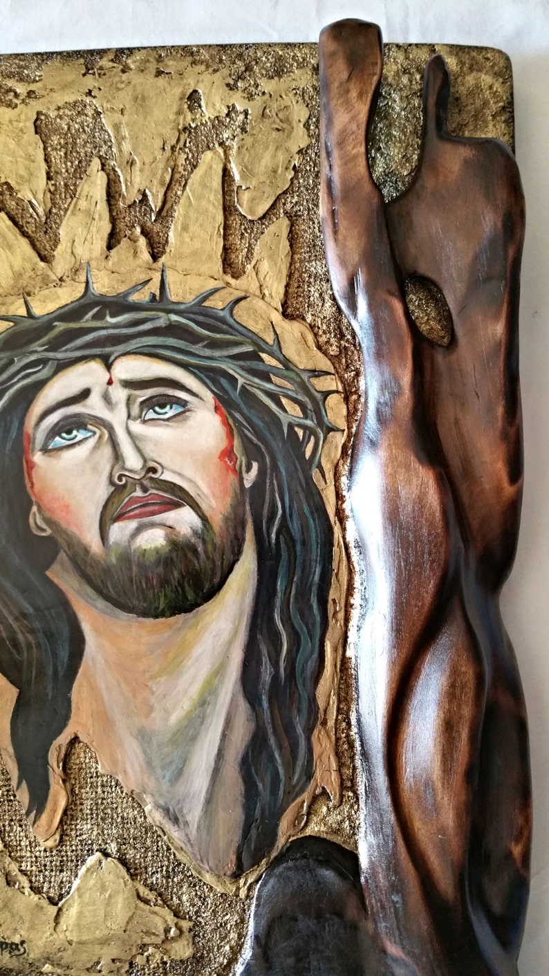 Jesus Christ MARTYR Cross Orthodox Icon Etsy
