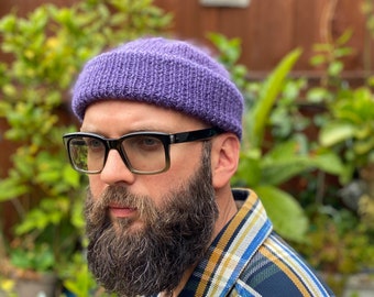 Tricot pour Victory Watch Cap Purple Haze Lambswool / Mohair